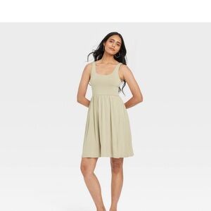 Target Olive Sleeveless Dress